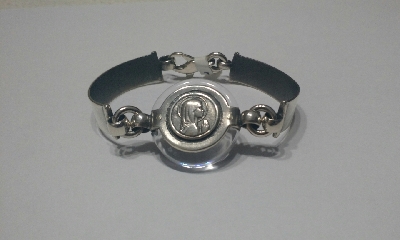 Pulsera plata 925 con acrilico